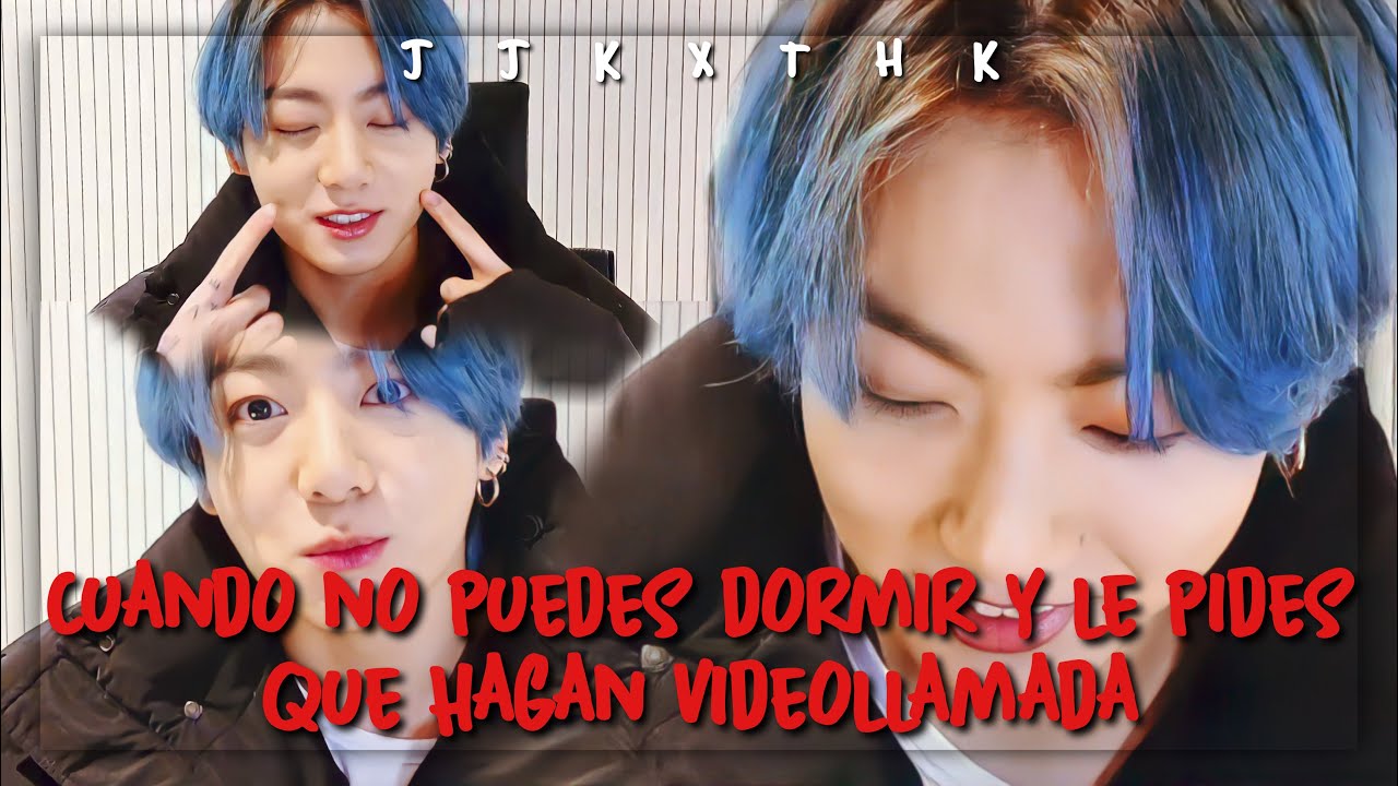 Cuando no puedes dormir y le pides que hagan videollamada | imagina con Jungkook