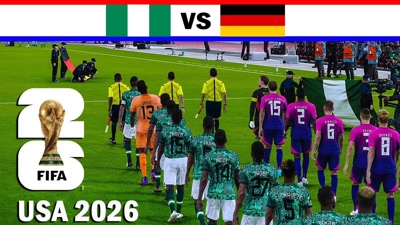 NIGERIA VS GERMANY FIFA World Cup 2026 (USA) - Full Match All Goals - eFootball PES gameplay