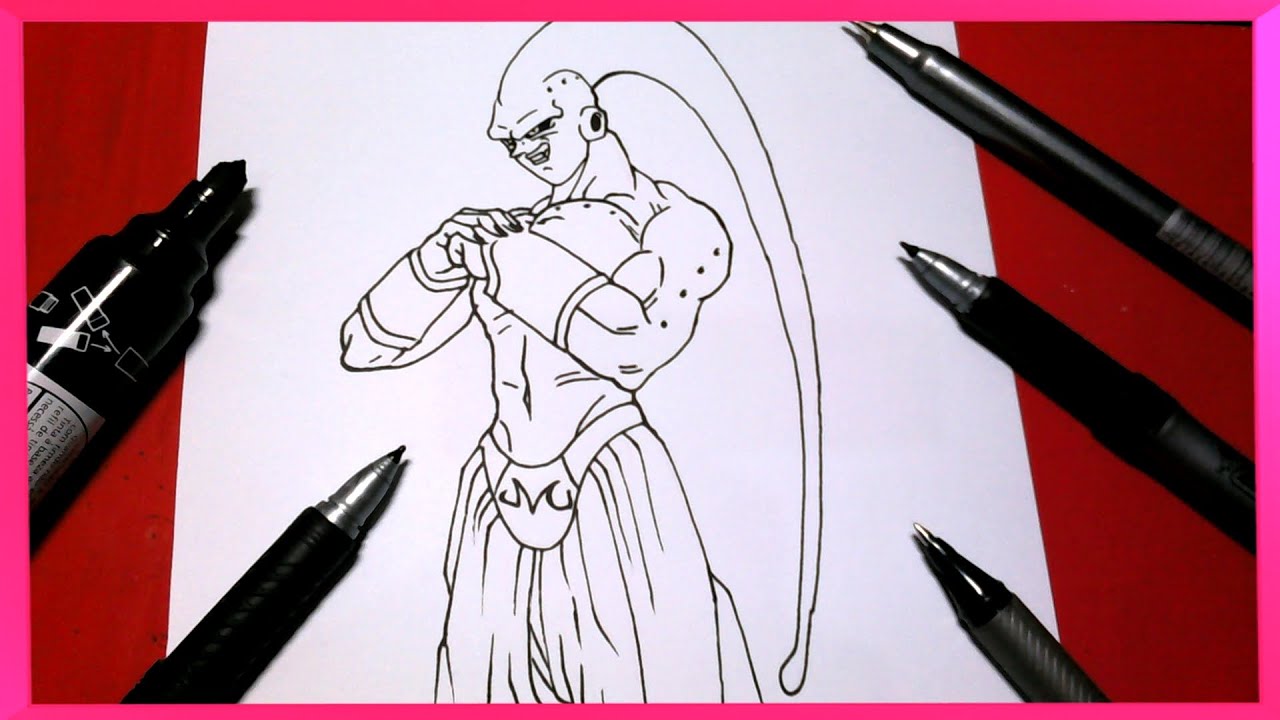 como desenhar o SUPER Majin Boo Magro // Dragonball Z