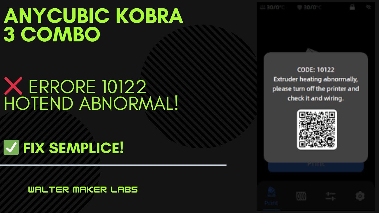 Anycubic Kobra 3 – Errore 10122: Come Risolvere il Problema dell’Estrusore #anycubic #fix #diy #3d