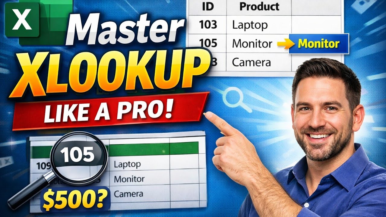 XLOOKUP in Excel | Replace VLOOKUP & HLOOKUP Easily | Full Tutorial