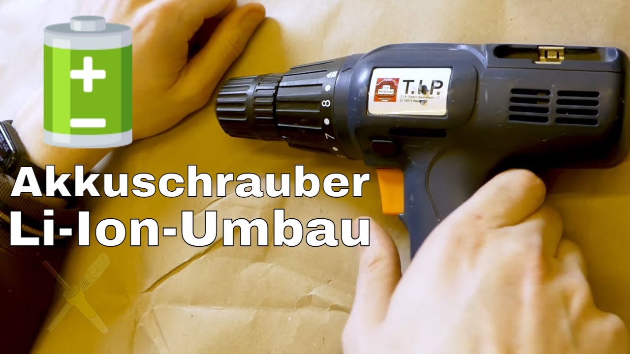 BitBastelei #423 - Akkuschrauber-Recycling: Ni-Cd zu Li-Ion-Umbau