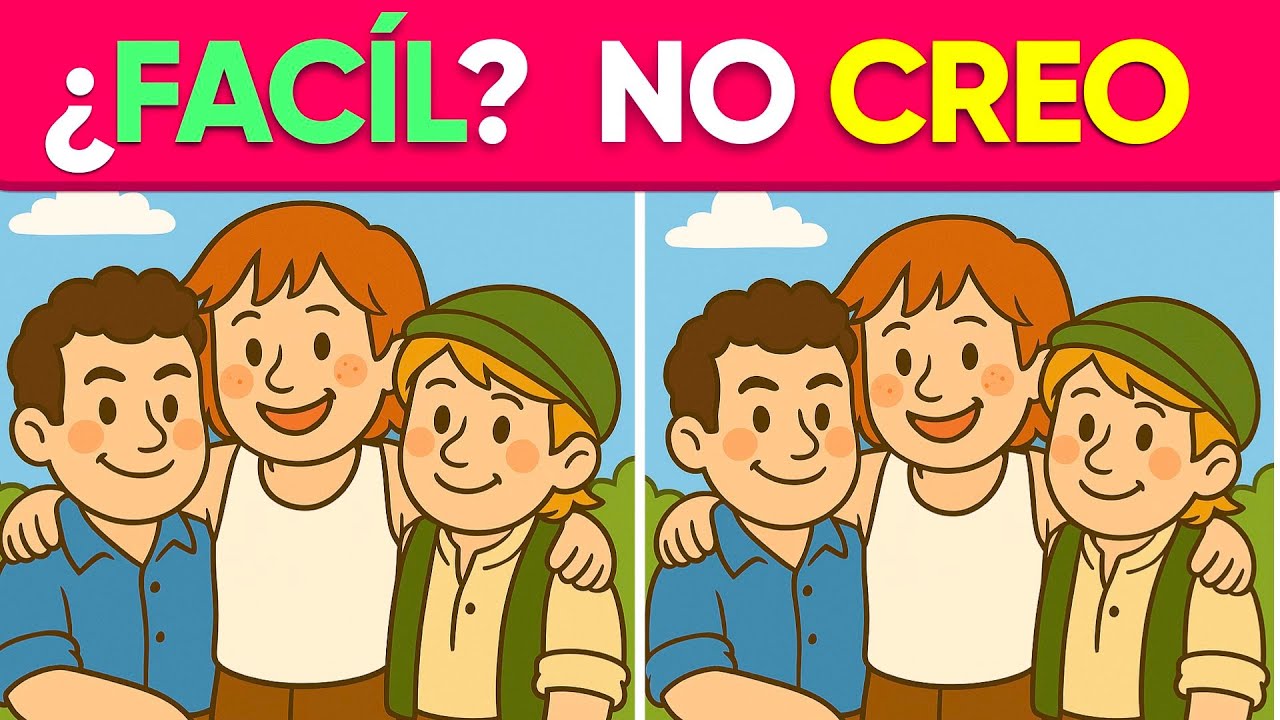 Encuentra las 3 Diferencias 👴🏻🍇👦🏻 Ejercita Tu MENTE 🧠 MENTAL QUIZ