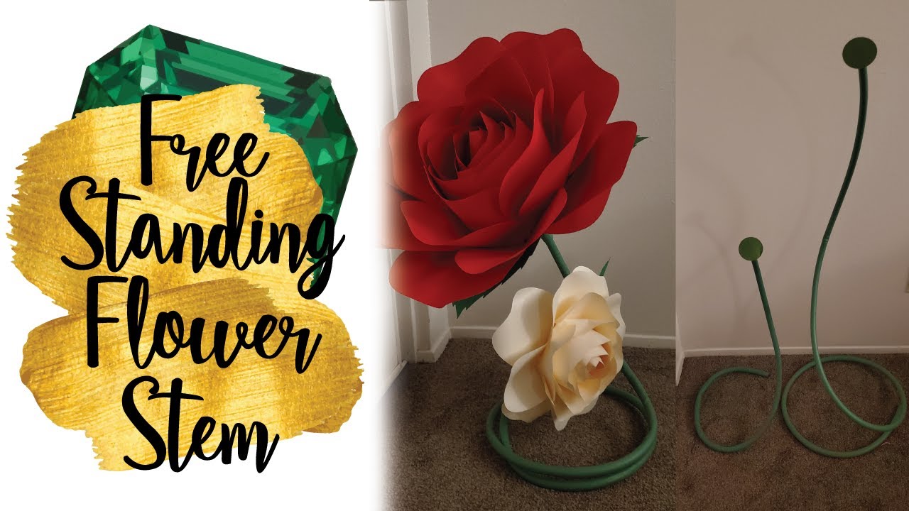 Free Standing Giant Flower Stem | Paper Flower Stem | Giant Flower Stem