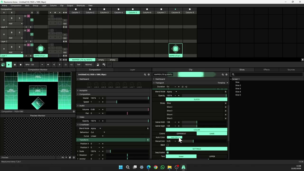 GRID PARA RESOLUME ARENA