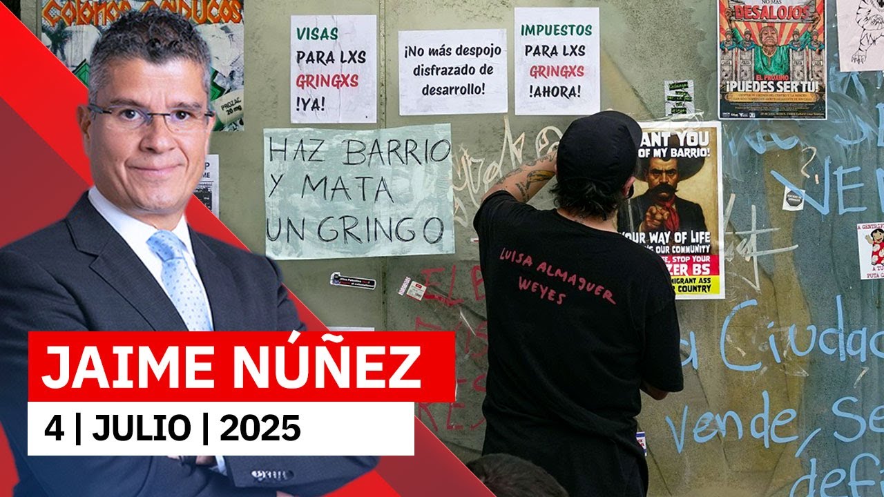 Vandalizan negocios durante marcha contra gentrificaci&oacute;n | Jaime N&uacute;&ntilde;ez, 4 de julio de 2025