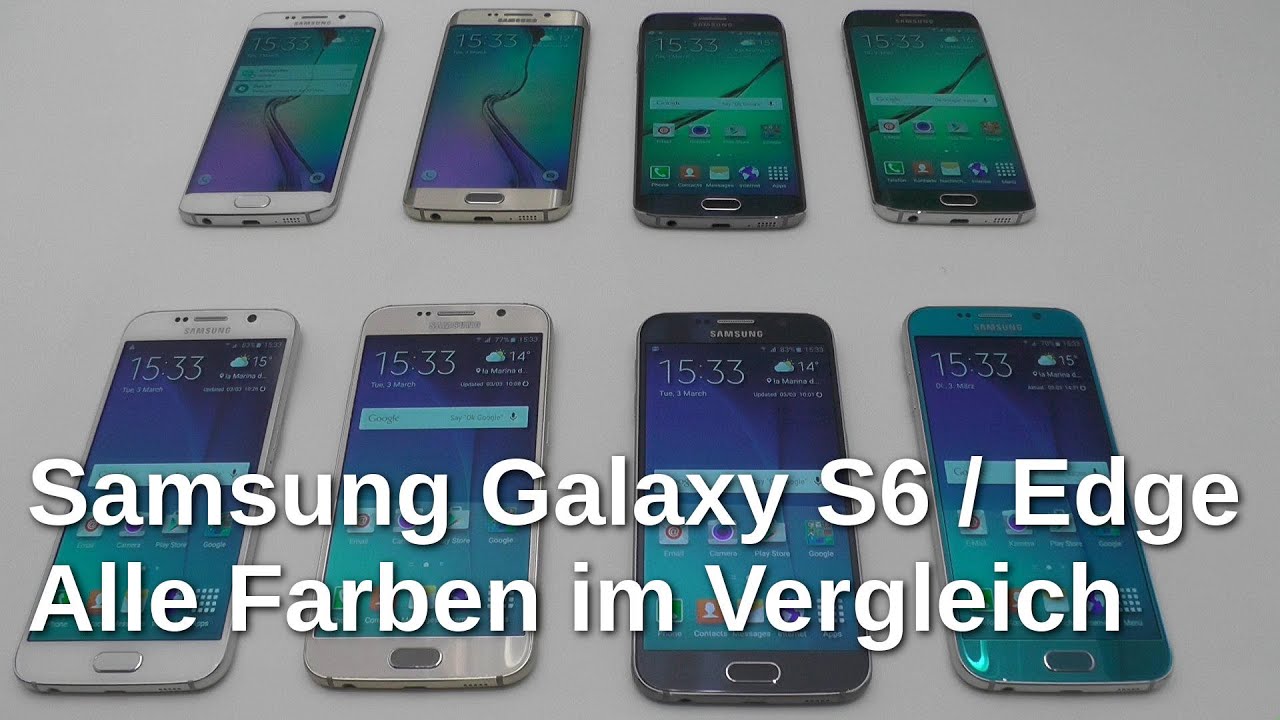 Samsung Galaxy S6 und S6 Edge - alle Farben im Vergleich - www.technoviel.de