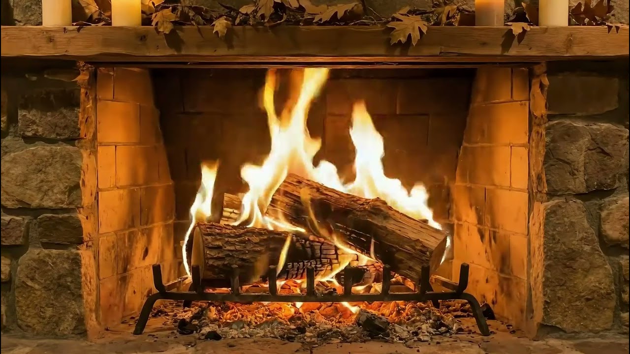 Ultimate Focus Hack: 4K Fireplace Ambience for Studying & Work 📚 (No Music, Just Crackles)