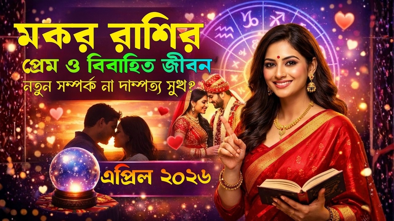 মকর রাশির প্রেম জীবন এপ্রিল ২০২৬ | নতুন সম্পর্ক ও দাম্পত্য জীবন| Capricorn Love Forecast