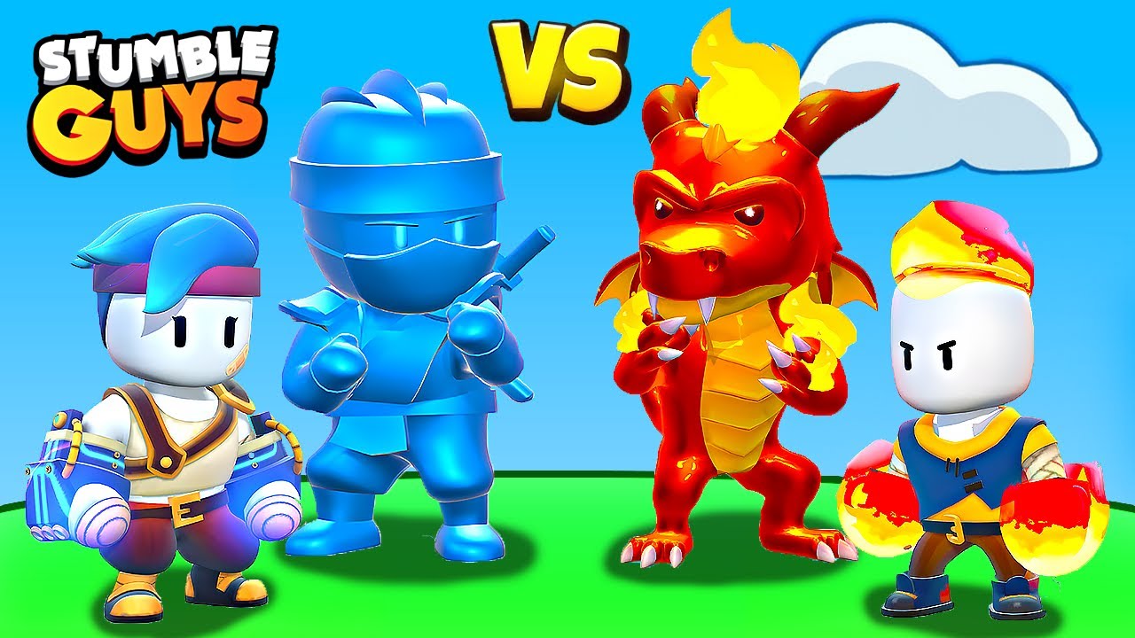 ELECTRIC vs FIRE In Stumble Guys!