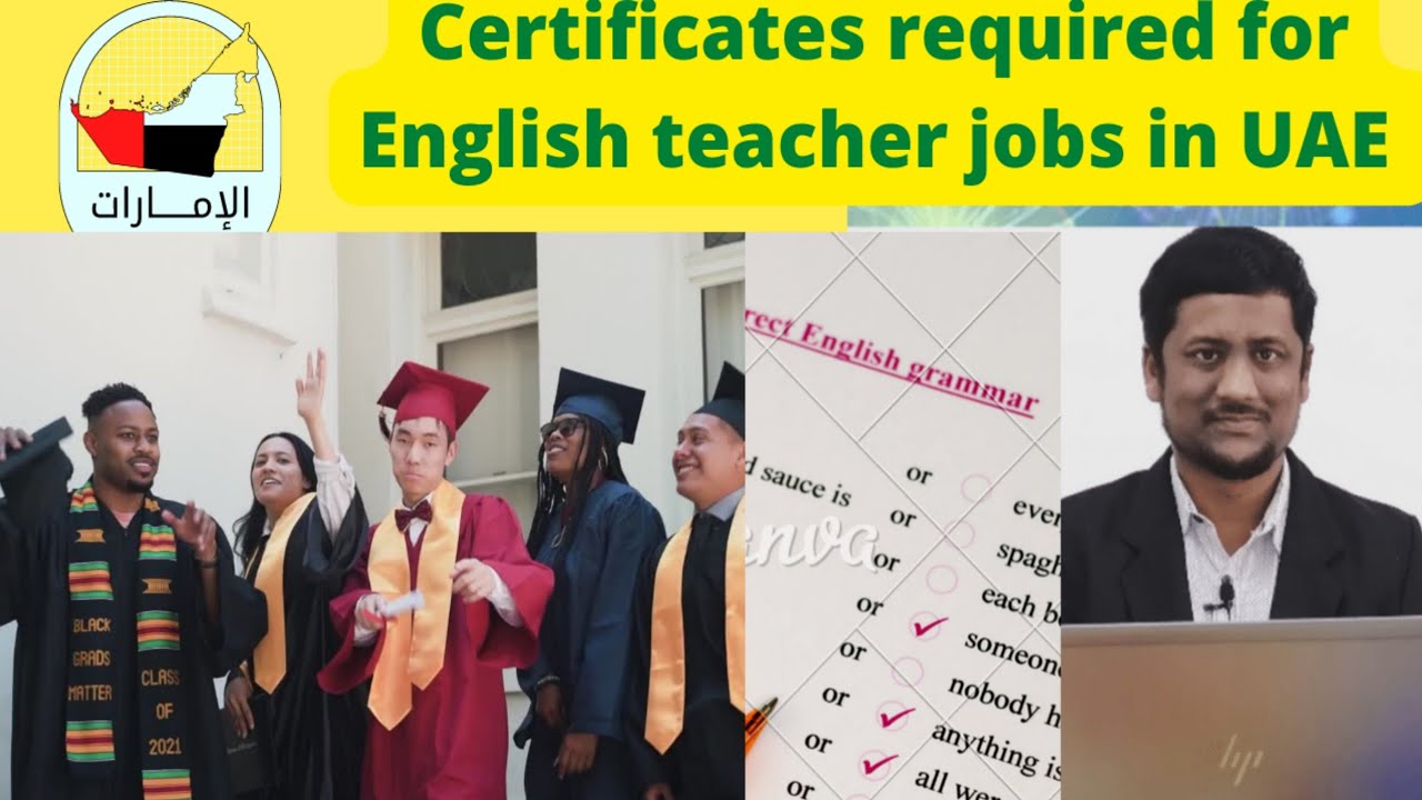 Documents required for English teacher jobs in UAE