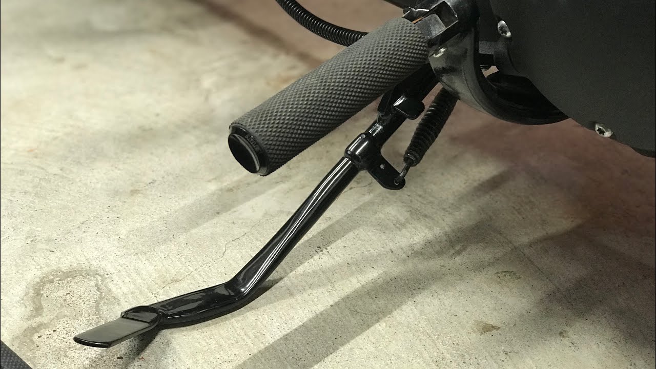 How to remove and lube a Harley Davidson Sportster 883 jiffy stand / kickstand