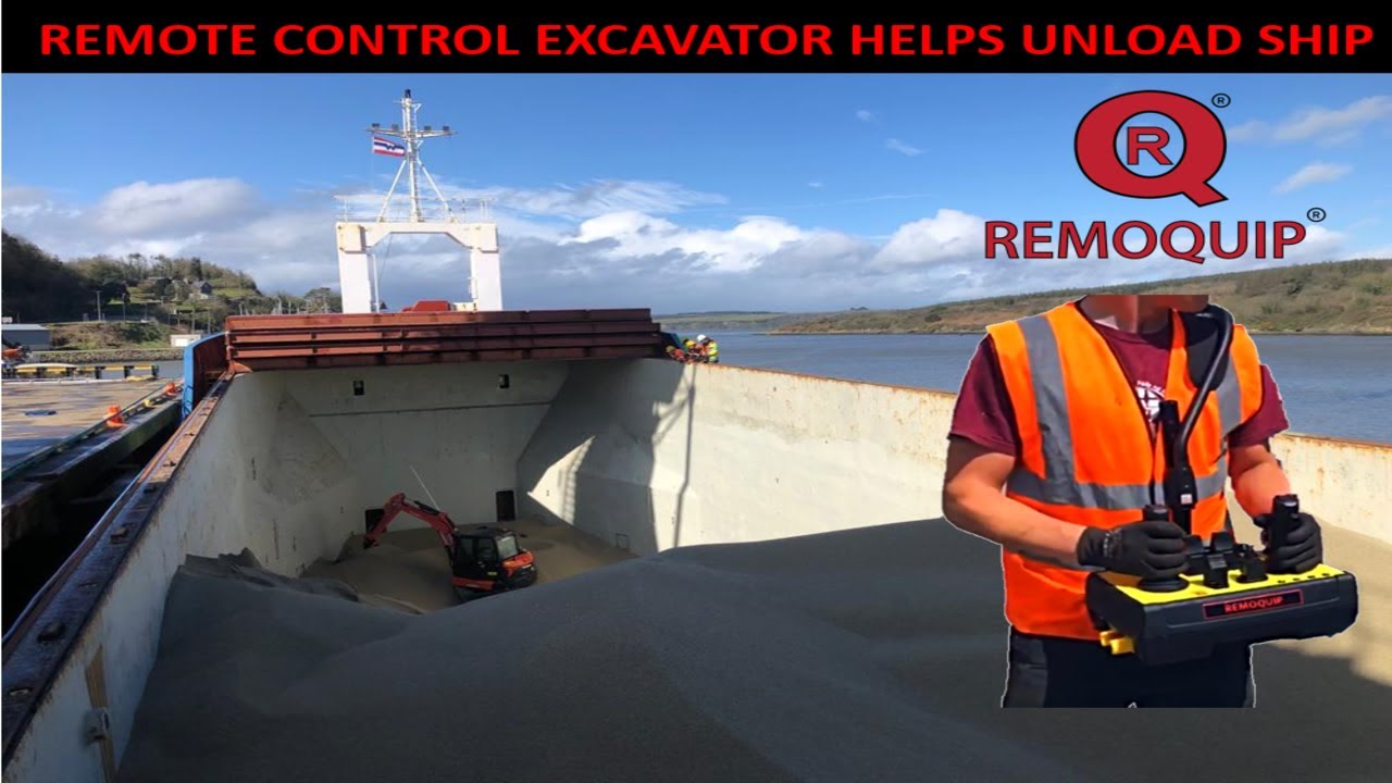 Remote Control Excavator For Ship Loading and Unloading