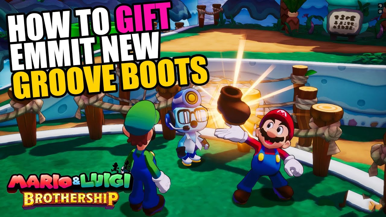 How to get Emmit new Groove Boots in Stepped into a Slump Quest Mario & Luigi Brothership