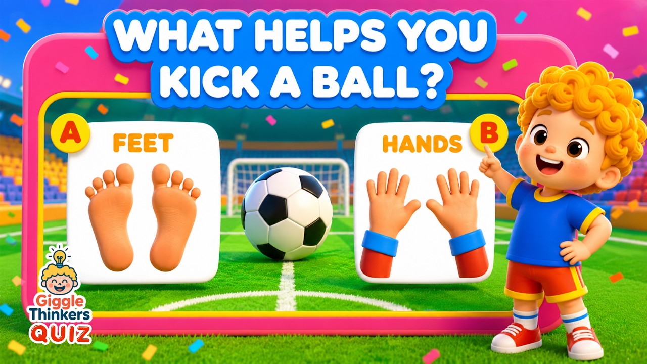 Guess the Body Part! 👀 |Can You Name That Body Part? 👄 |Interactive Quiz for Preschoolers