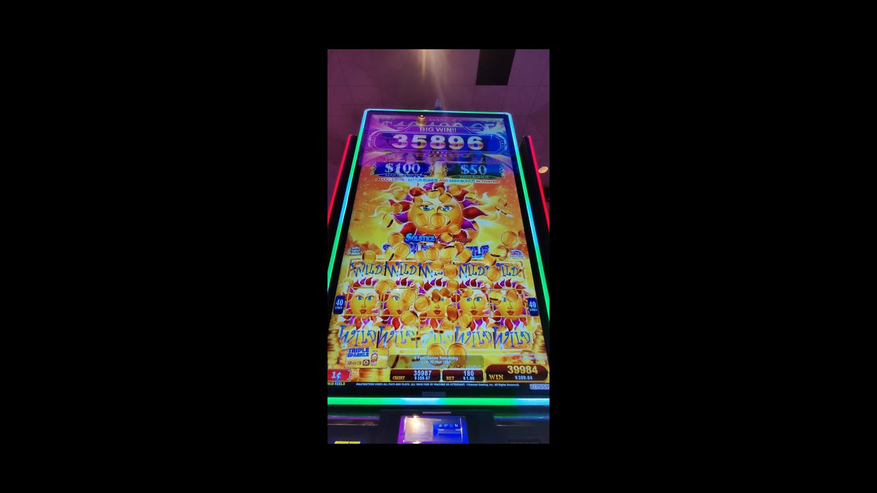 RARE BIG WIN FULL SCREEN TRIPLE SPARKLE SOLSTICE Celebration