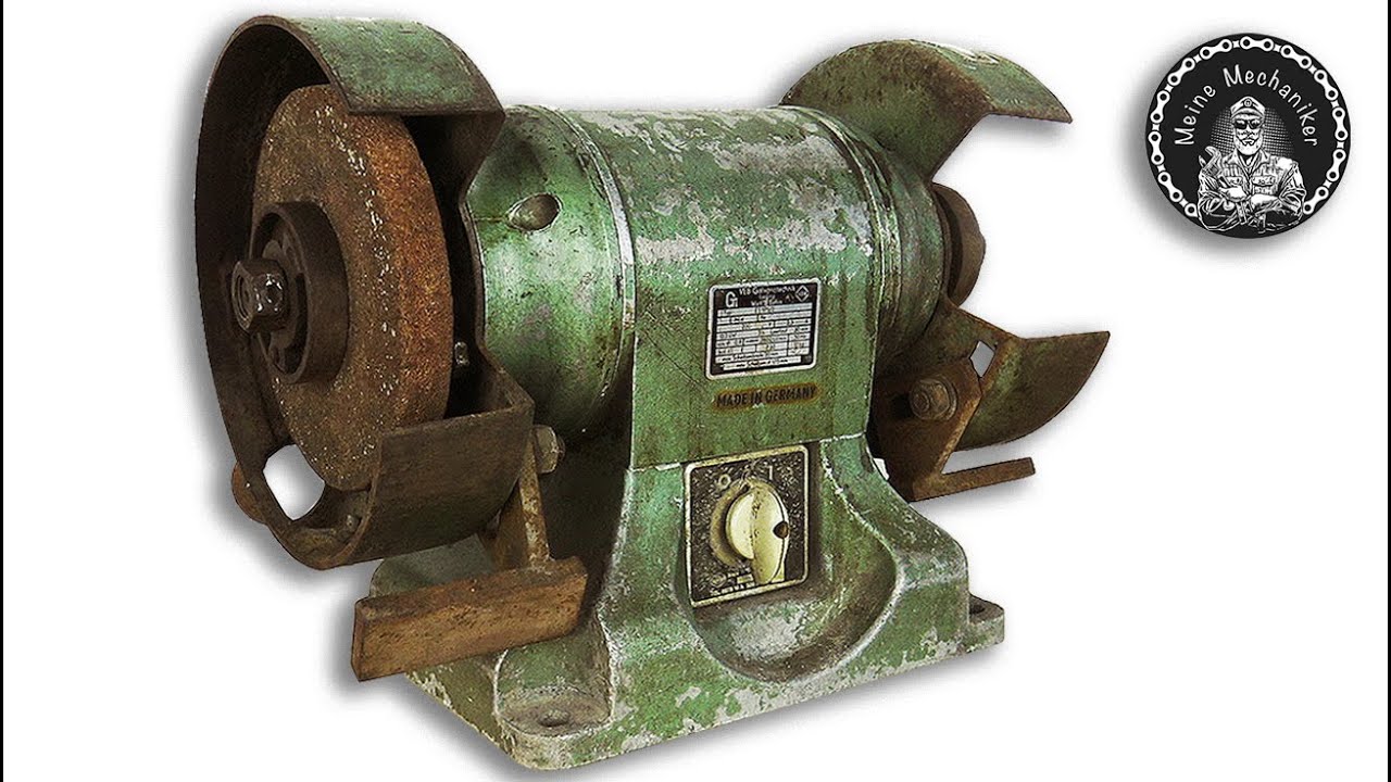 Oldtimer German Bench Grinder Restoration -  Restoration Videos
