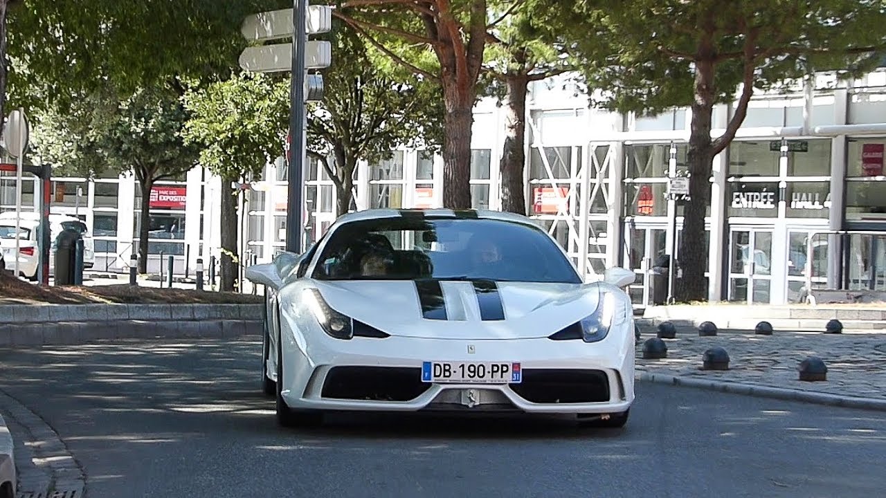 DECATTED Ferrari 458 Speciale - LOUD DOWNSHIFTS, CRAZY SOUND !