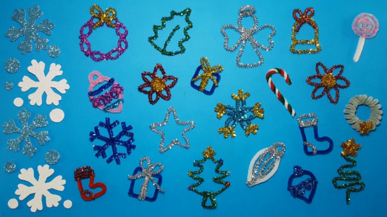 Adornos navideños con Limpiapipas🎄❄️