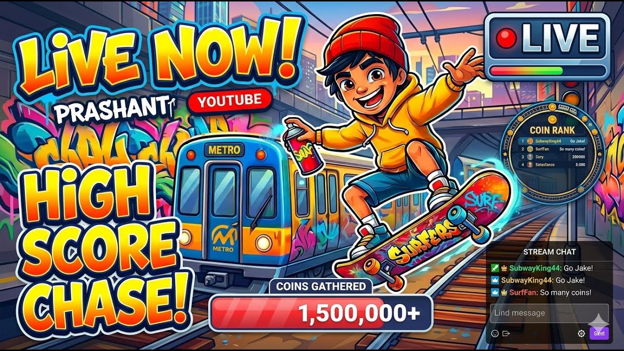 SURFERS LIVE🔴 #subwaysurfers #shorts #short #viral #gaming #livestream #subway