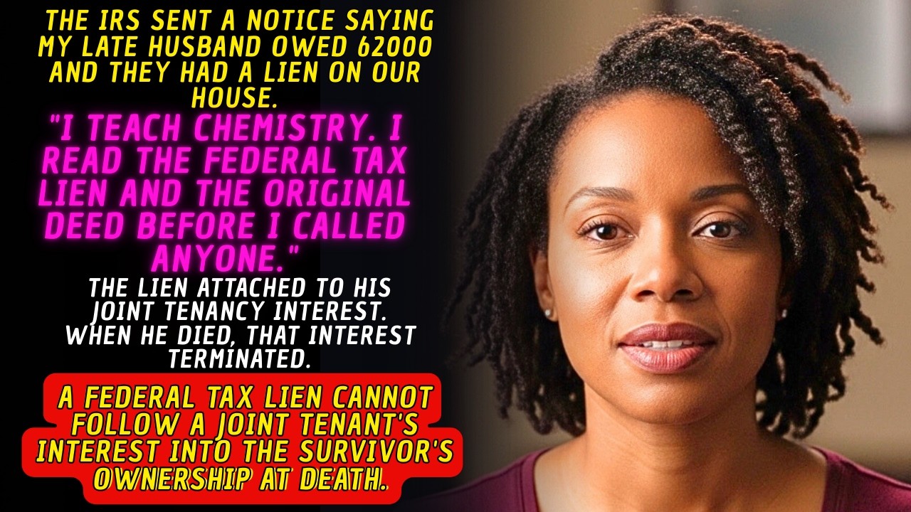 My Husband's IRS Debt After His Death – Joint Tenancy Ended, Lien Had Nothing Left