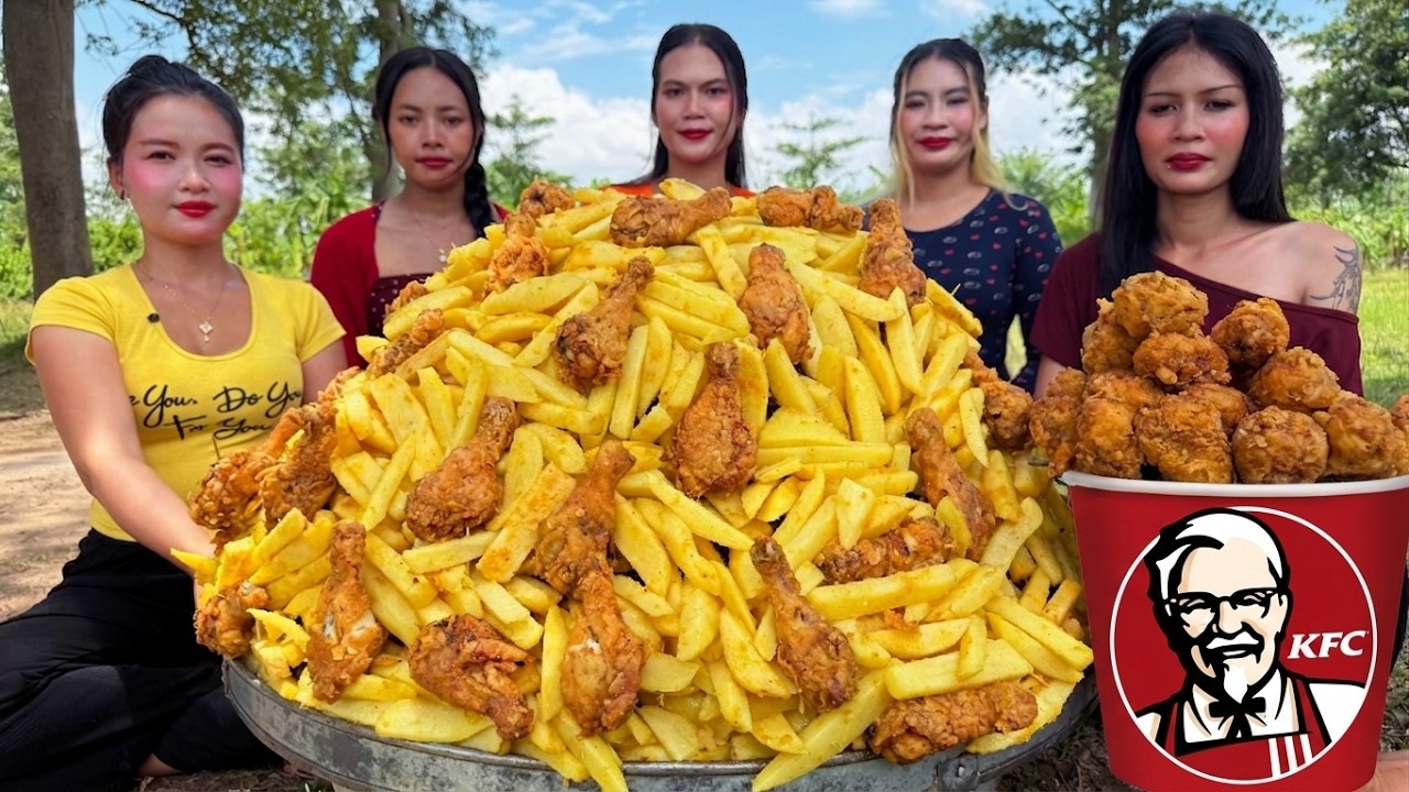Amazing cooking KFC deep fried chicken and French fries recipe | Amazing video