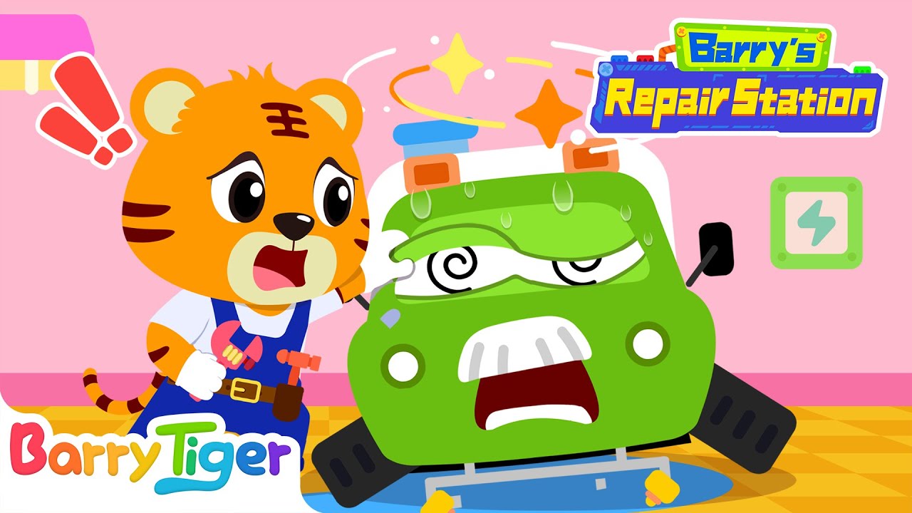The Water Truck Is Broken | Car Mechanic Adventures | Car Cartoons & Kids Cartoons | BarryTiger