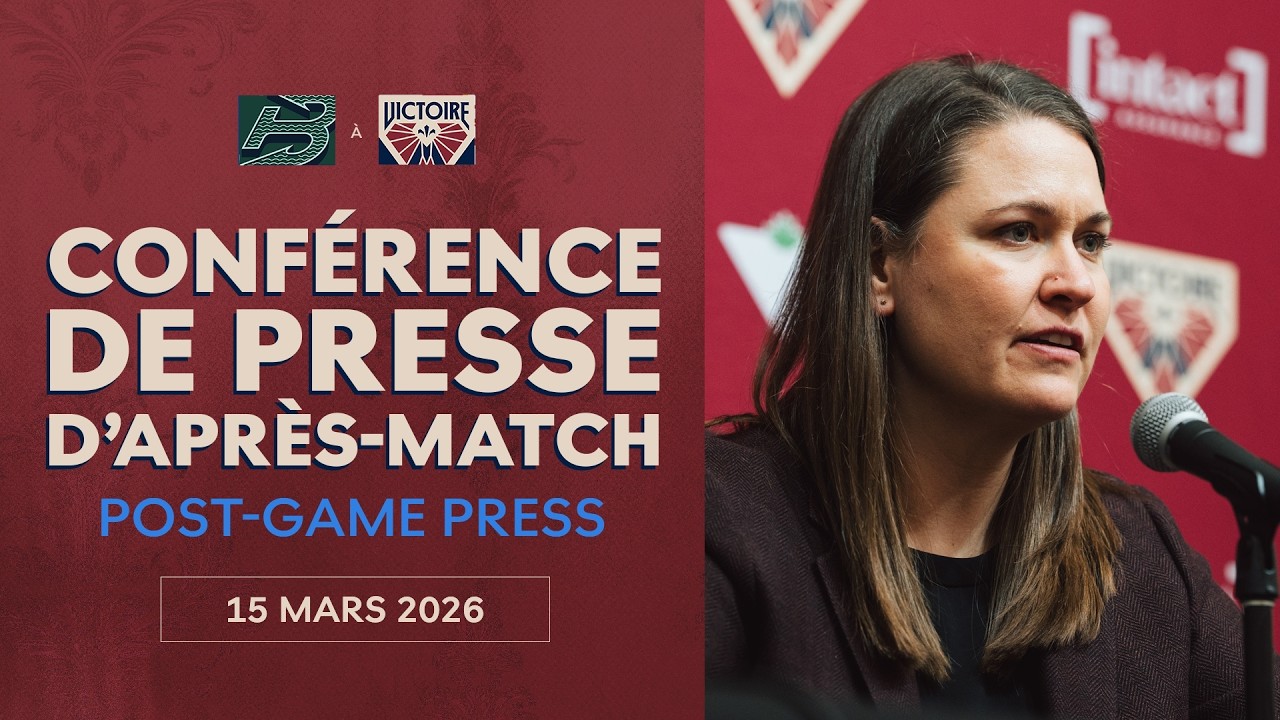 Victoire Conférence de presse d'après-match | BOS@MTL | 15 mars 2026