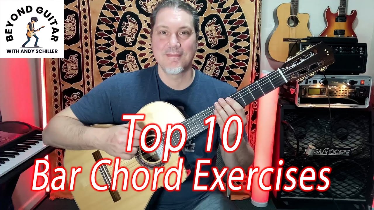 Top 10 Exercises to help YOU master BAR chords on guitar, even if you're a beginner!