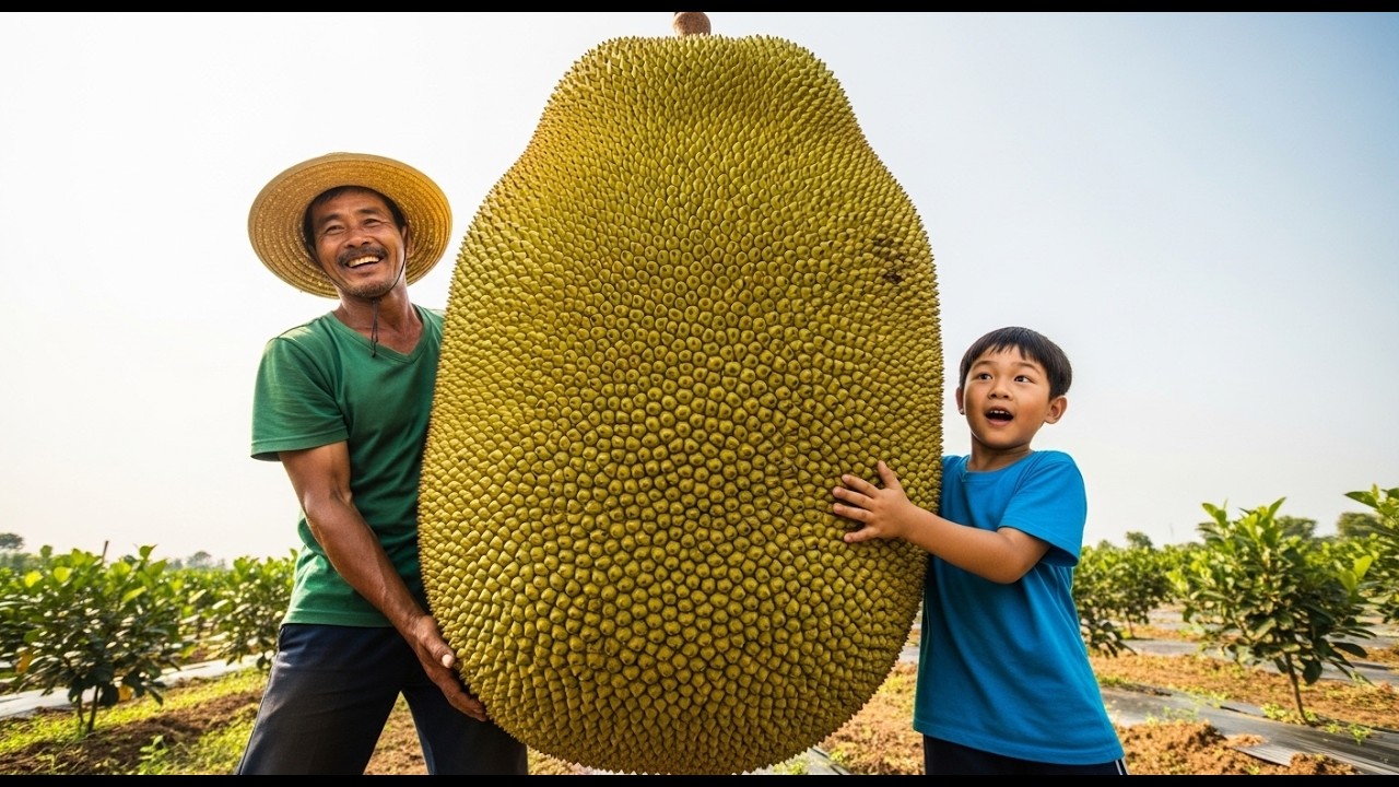 Harvesting Massive Jackfruits – Unbelievable Farming