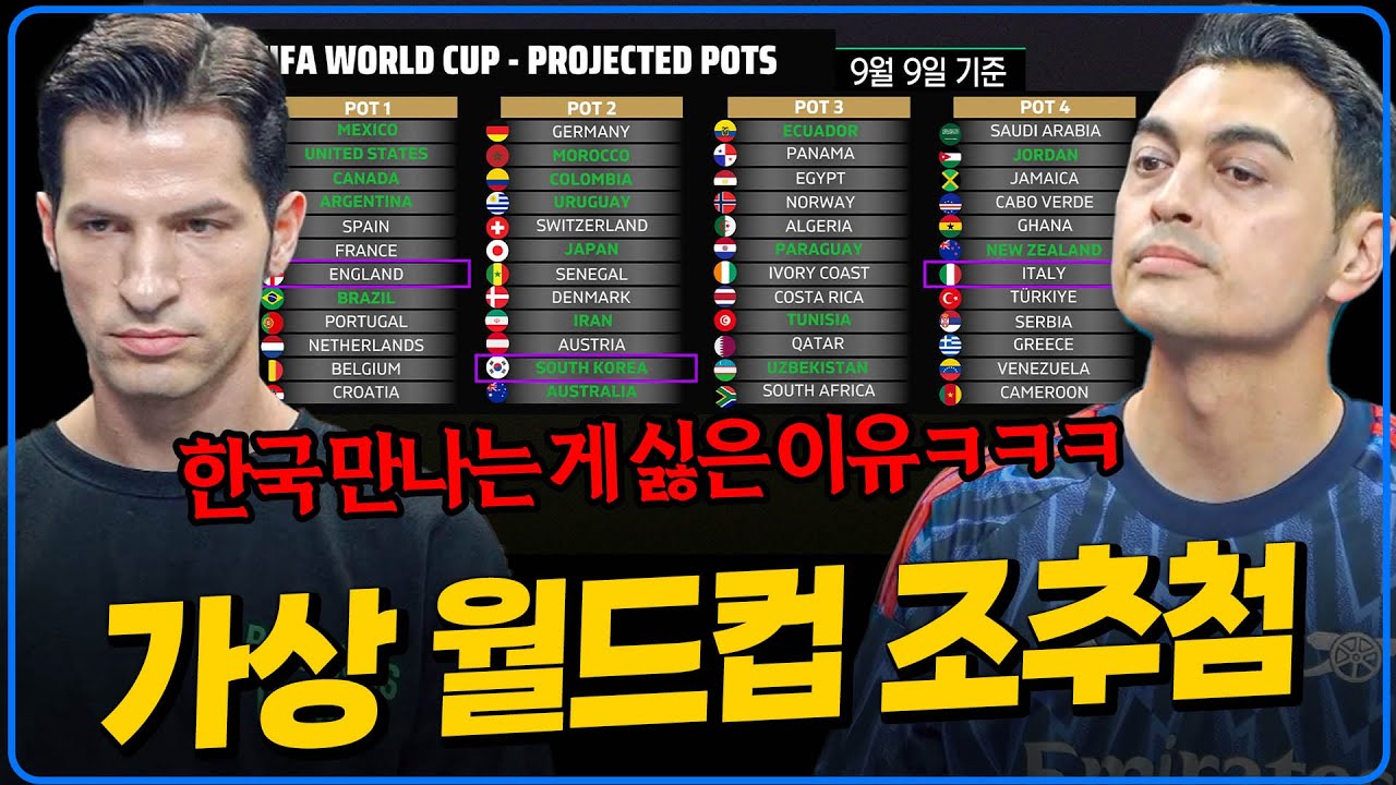 피터와 알베가 말하는 잉글랜드, 이탈리아가 월드컵에서 한국 만나기 싫은 이유ㅋㅋㅋㅋ [피터X알베]