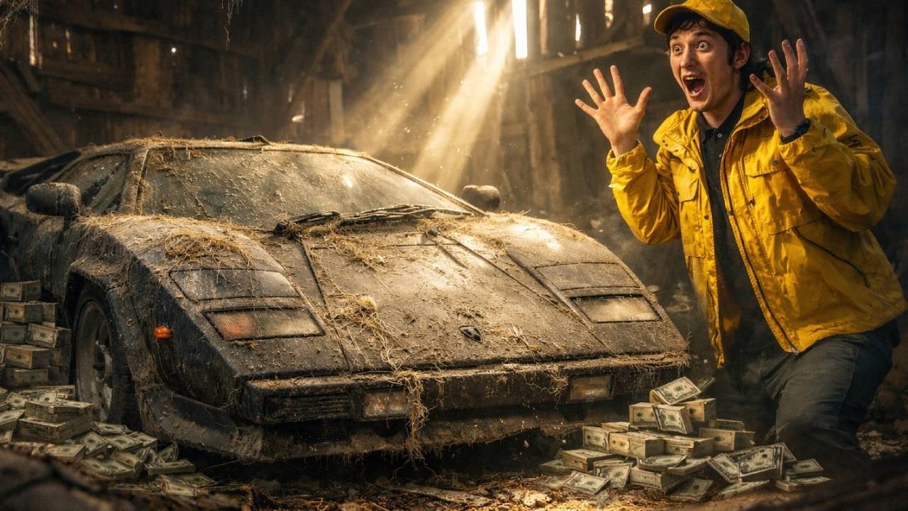 Rescuing a 1985 Lamborghini Countach 5000 QV – Barn Find Hidden for 35 Years