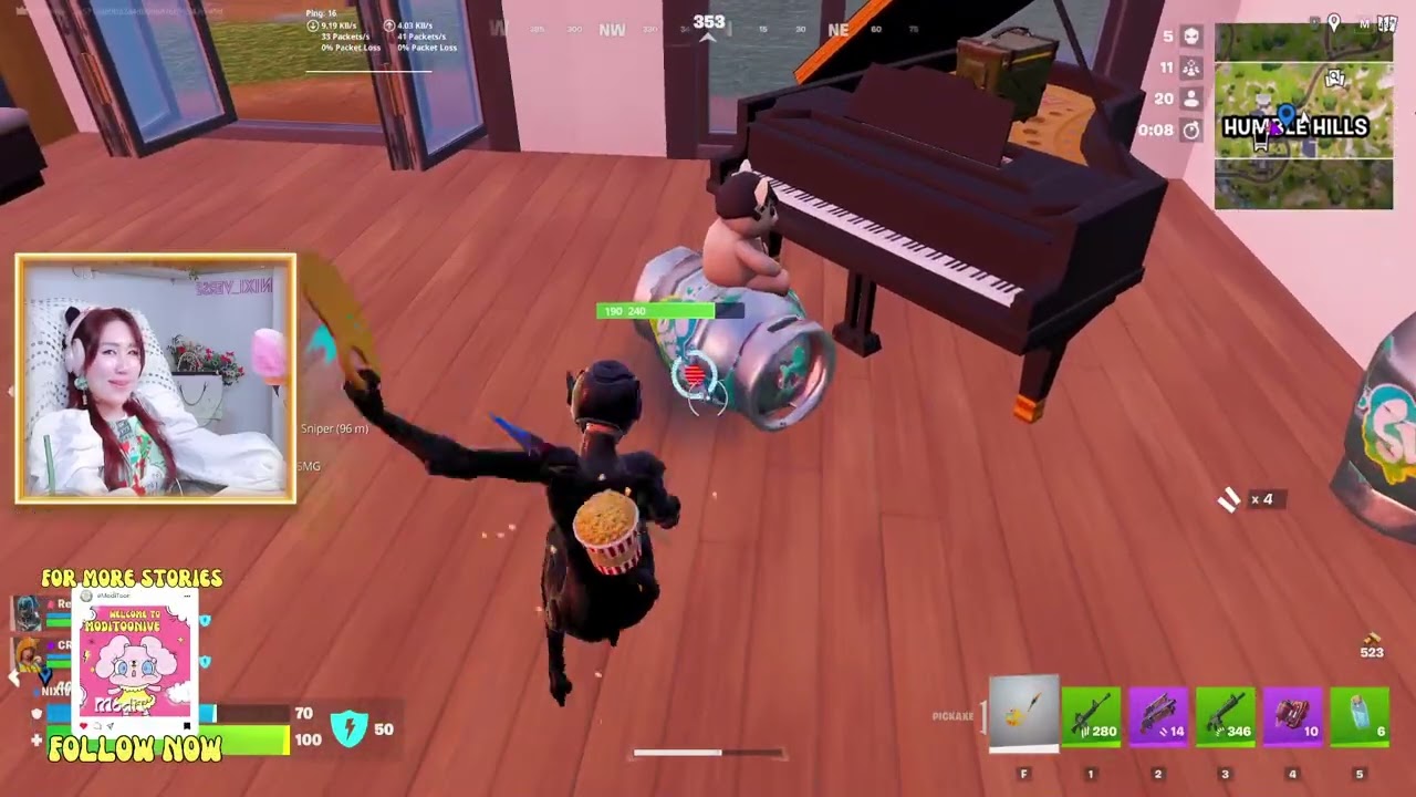 Where is the Marsh~?!!!?? 🍿🍿🍿 but Also, It was an amzing game!!   | POPCORN Time = Fortnite