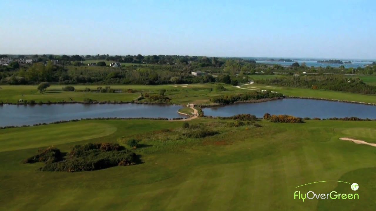 Golf De Rhuys - drone aerial video - Overview (long)