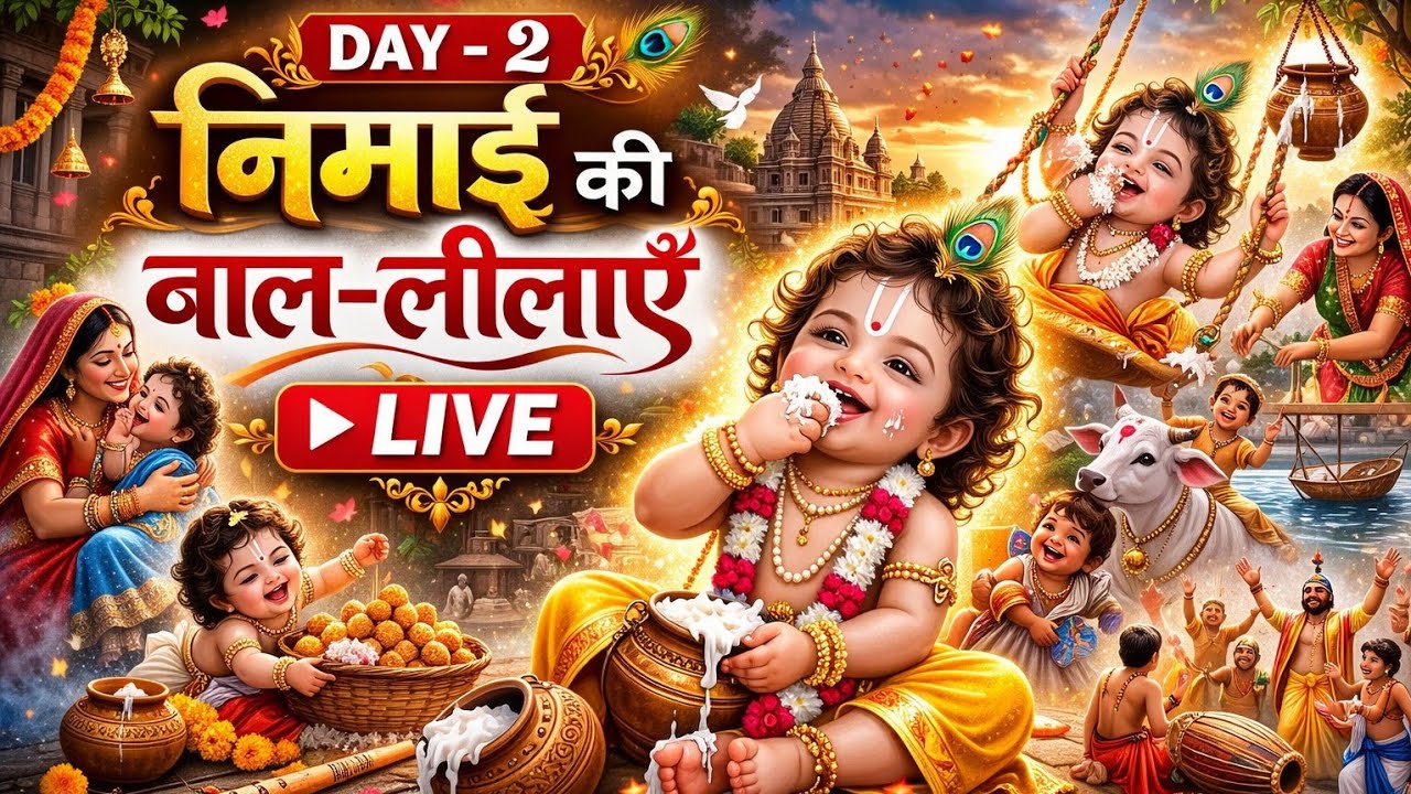 चैतन्य महाप्रभु जन्म लीला | गौर पूर्णिमा विशेष LIVE कथा | Nimai Janma Mahotsav day-2