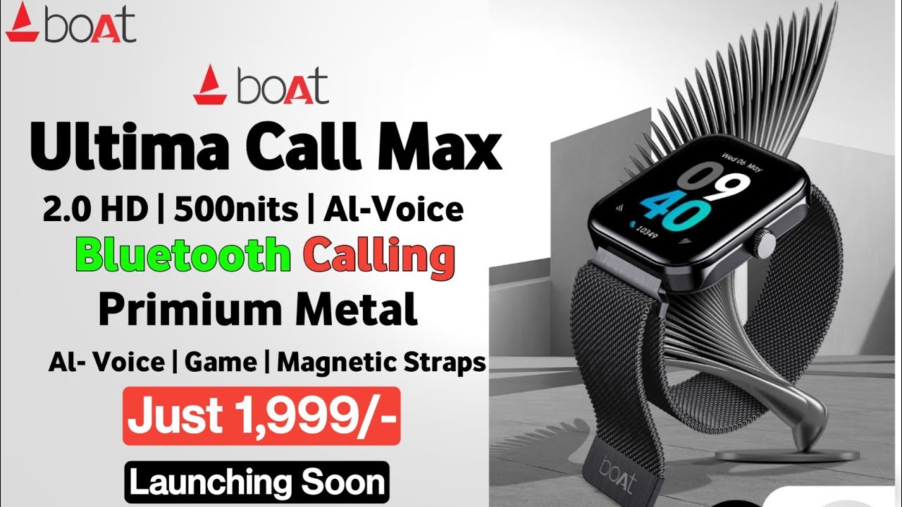 Boat Ultima Call Max Smartwatch 🔥| 2.0 HD ⚡| Metal body ⚡| Confirm Specs ⚡| boat ultima Call max