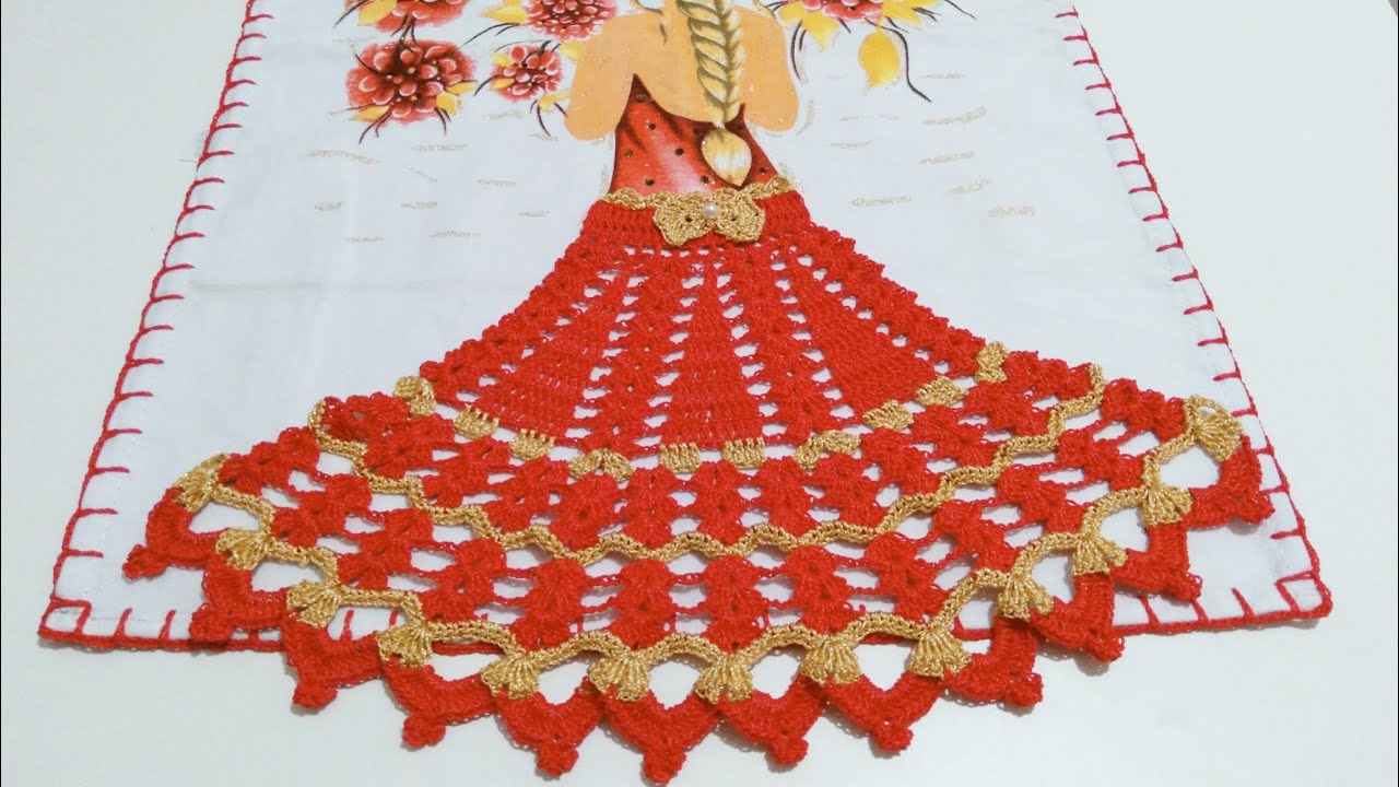 Saia de Crochê Para Boneca de Trança #passoapasso #crochet