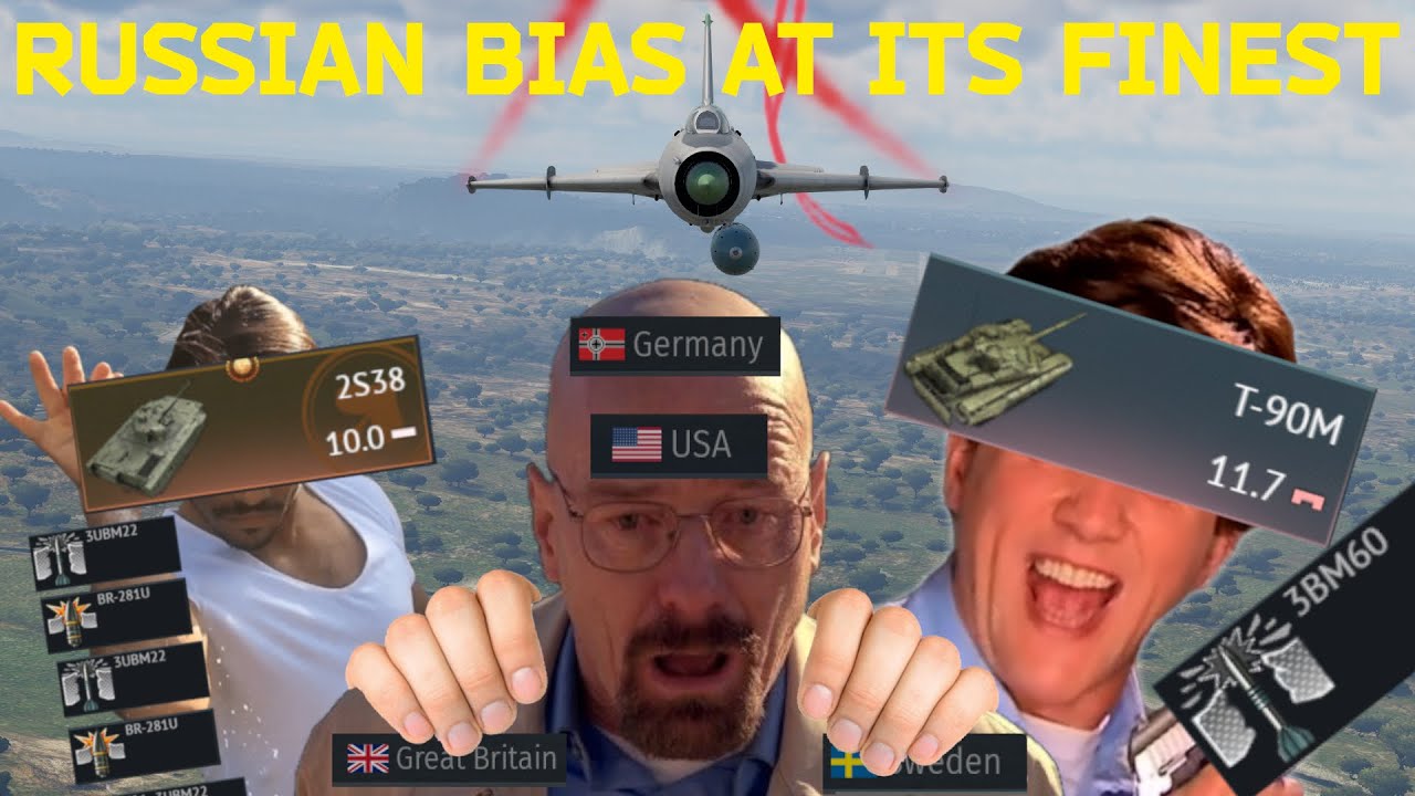 Top Tier Russian Bias (T-90M, 2S38, SU 25T) | War Thunder