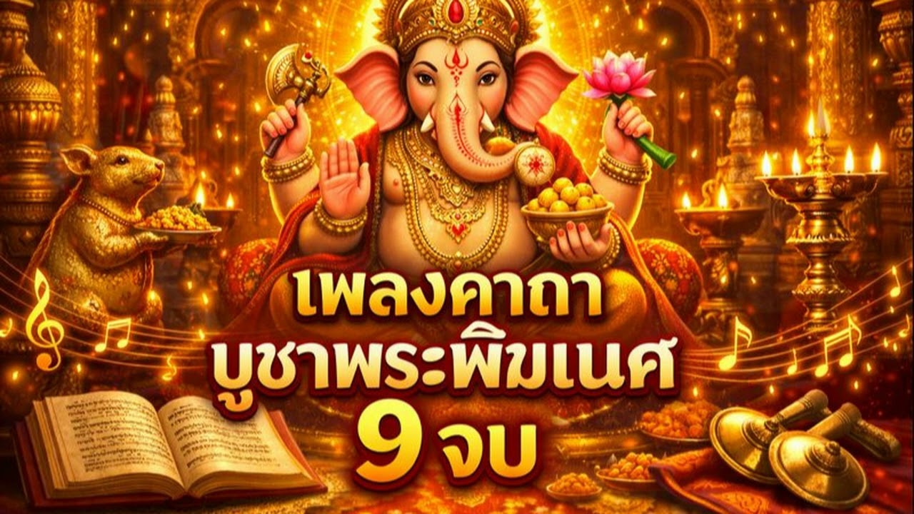 บทสวดพระพิฆเนศ 9 จบ เทพแห่งความสำเร็จ ค้าขายร่ำรวย ปัญญาฉลาดหลักแหลม #สวดมนต์