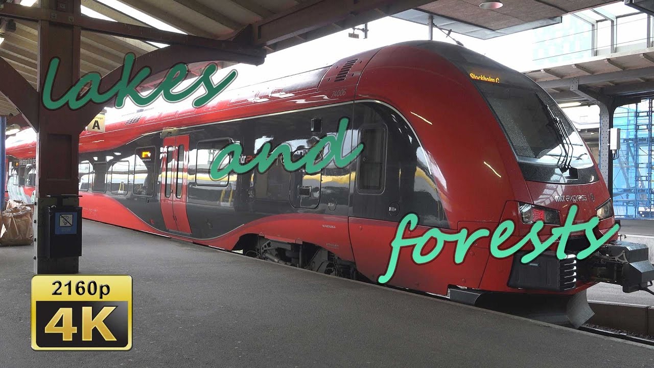 With the High Speed Train from Gothenburg to Stockholm - Sweden 4K Travel Channel