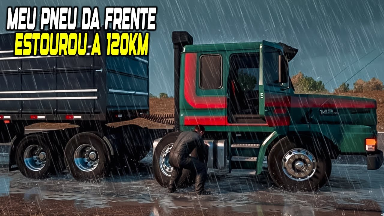 MEU PNEU DIANTEIRO ESTOUROU A 120 KM - TIVE UM GRANDE SUSTO