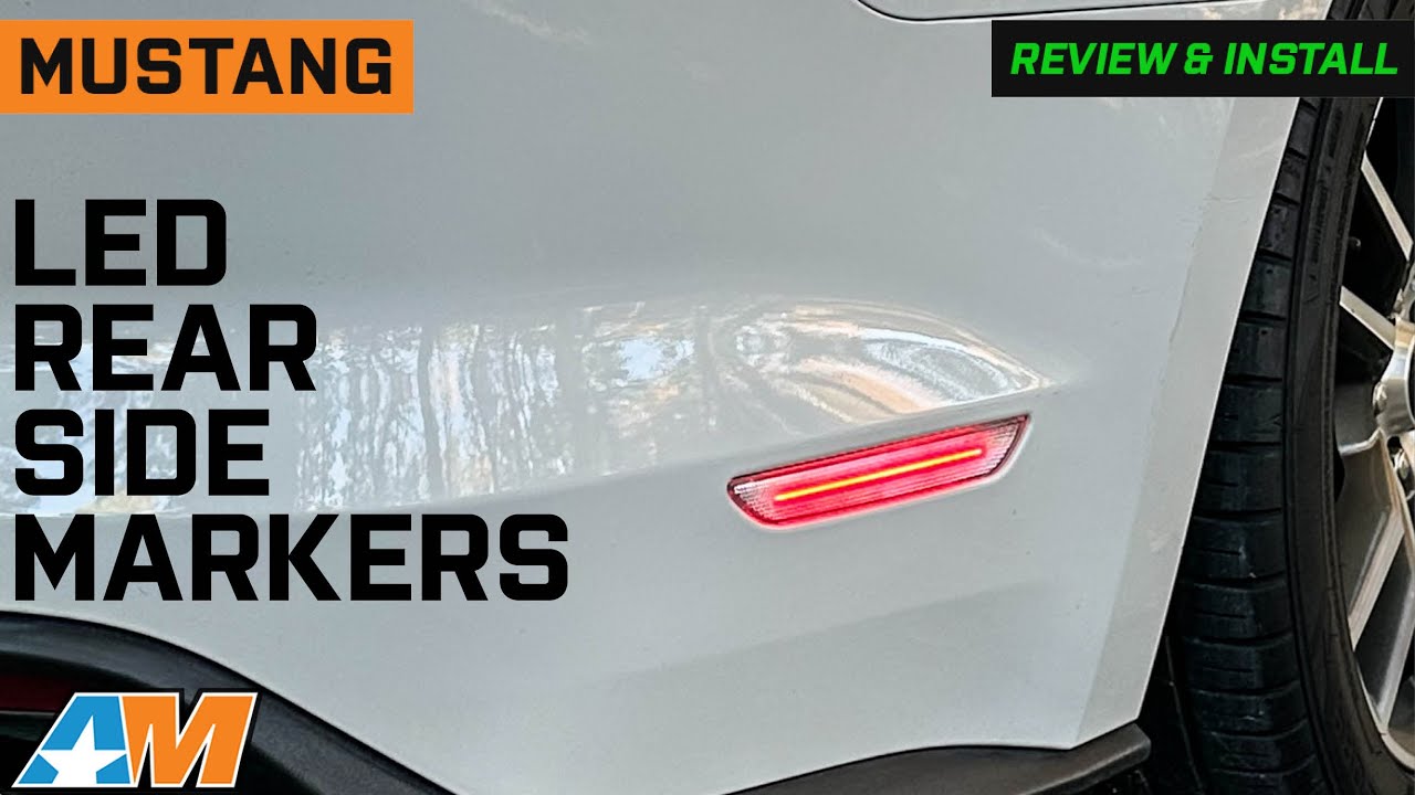 2015-2023 Mustang Clear LED Rear Side Markers Review & Install