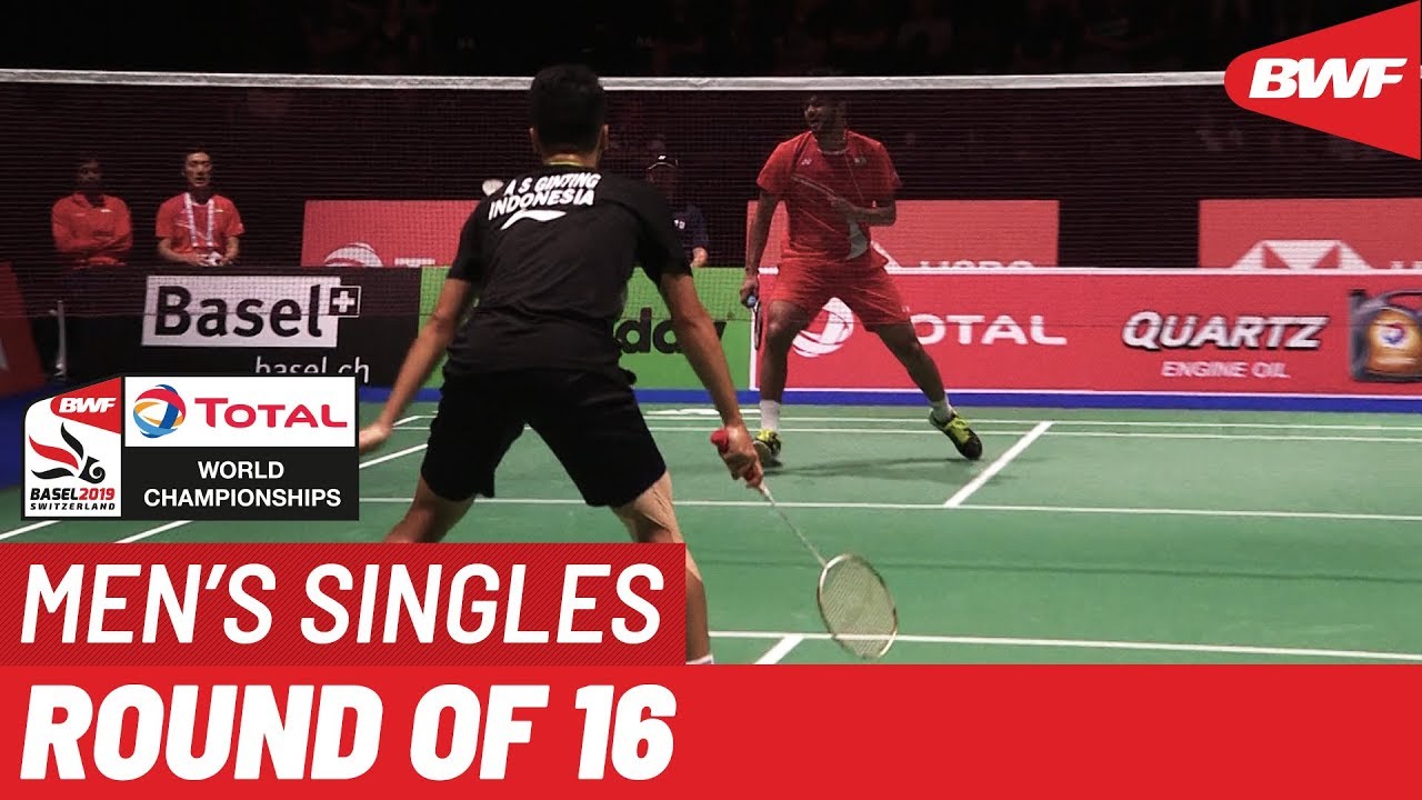 R16 | MS | Anthony Sinisuka GINTING (INA) [6] vs. SAI PRANEETH B. (IND) [16] | BWF 2019