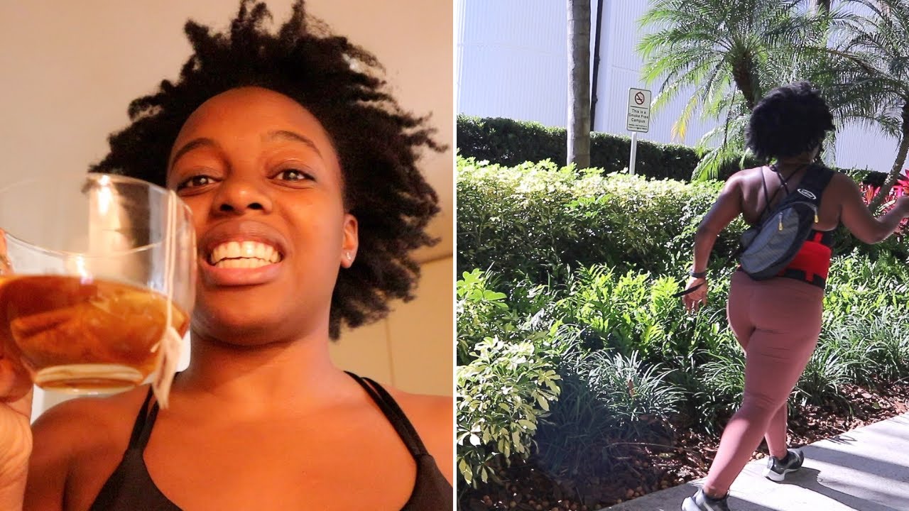 Power Walking Routine w/ natural hair, gym bag essentials, workout playlist...