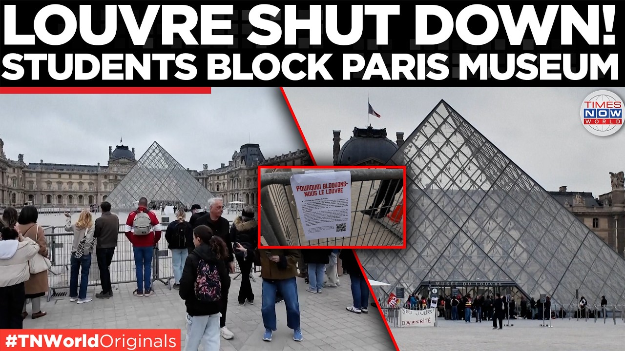 Paris Louvre Blockade: Students Stop Museum From Opening as Tourists Wait Outside | Times Now World