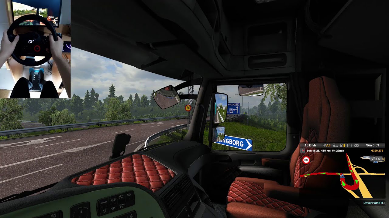 Euro Truck Simulator 2 - Mercedes | Logitech Driving Force GT (DFGT) | POV Drive Gaming