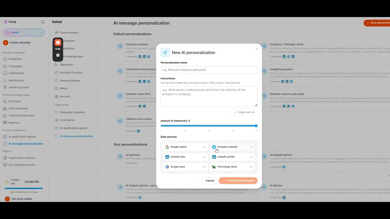 How AI Message Personalization Works in Seleqt