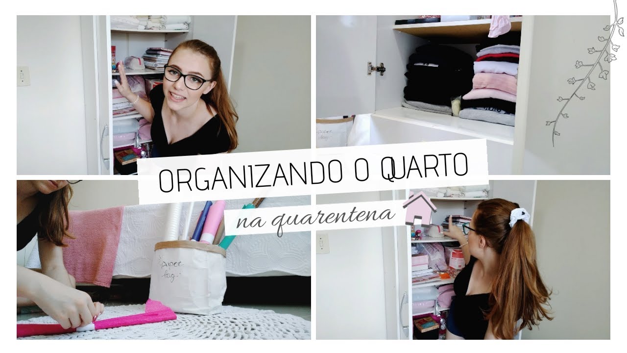 ORGANIZANDO E LIMPANDO MEU QUARTO | cleaning my room | Carol Azeredo