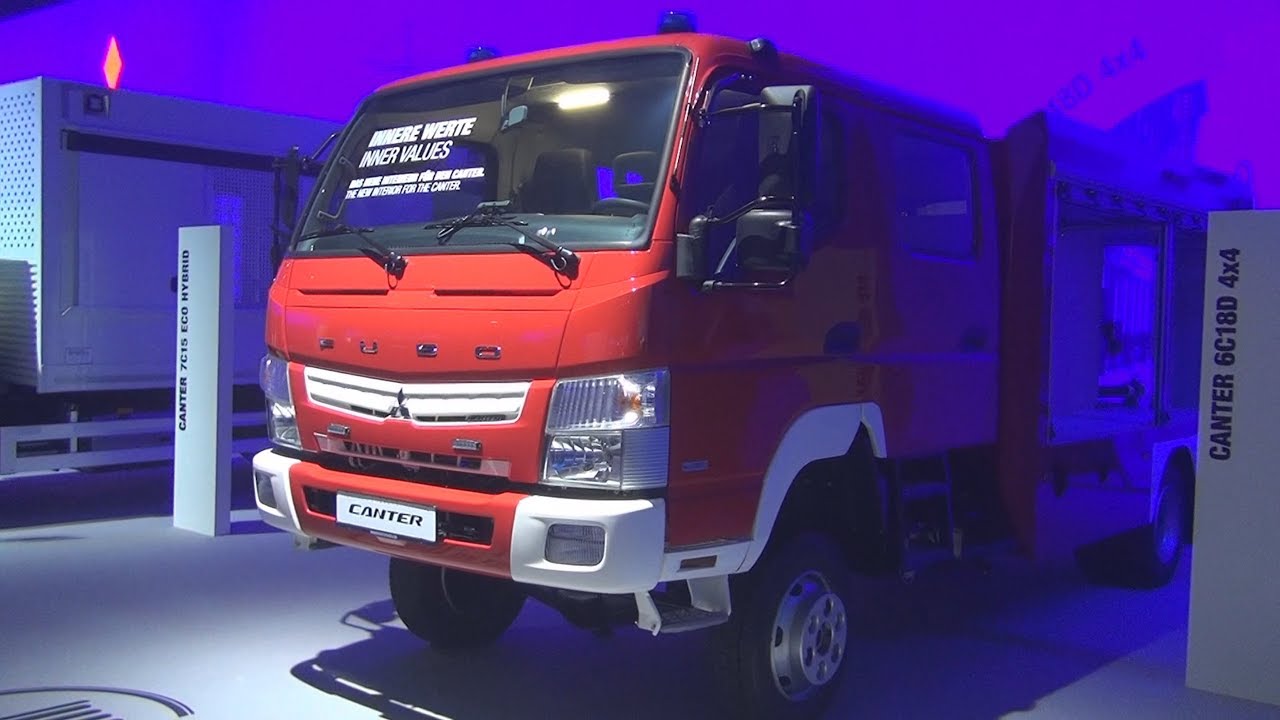 Mitsubishi Fuso Canter 6C18D 4x4 Fire Truck (2017) Exterior and Interior