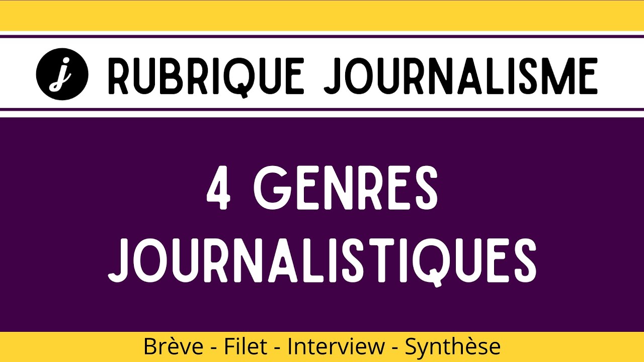 Journalisme : 4 genres journalistiques de la presse &eacute;crite